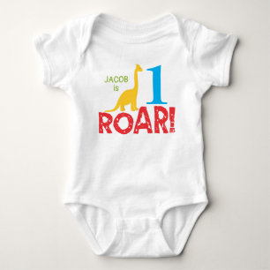 Cute Dinosaur 1e Verjaardag Jongen Rompertje Romper