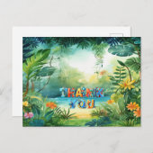 Cute Dinosaur Ansichtkaart Briefkaart (Voorkant / Achterkant)