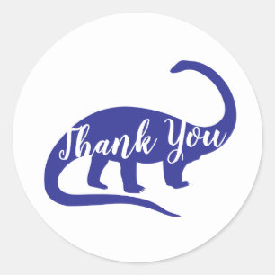 Cute Dinosaur Baby shower Dino Blue en Green Boy Ronde Sticker