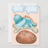 Cute Dinosaur Baby shower Hartelijk dank Bedankkaart (Achterkant)