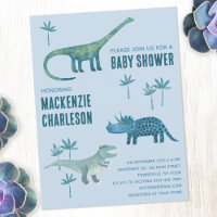 Cute Dinosaur Baby shower