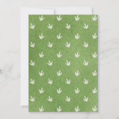 Cute Dinosaur Birthday Party Kaart (Achterkant)