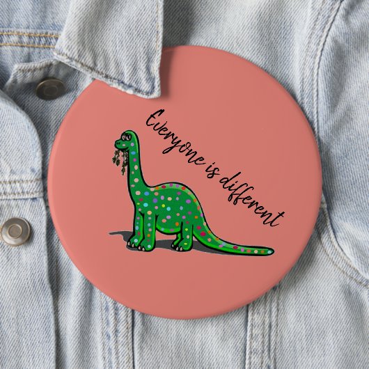 Cute Dinosaur Button (In situ)