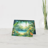 Cute Dinosaur Carte de remerciements (Dos)