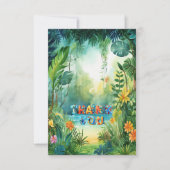 Cute Dinosaur Carte de remerciements (Devant)