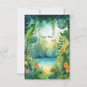 Cute Dinosaur Carte de remerciements (Dos)