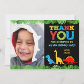 Cute Dinosaur Carte de remerciements d'anniversair (Devant)