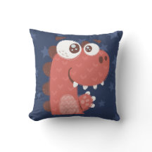 Cute Dinosaur Cartoon Blauwe Rode Jongens Slaapkam