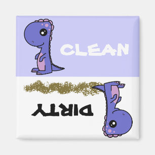 Cute Dinosaur Clean Dirty Dishwasher Magnet Magneet
