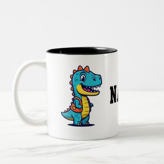 Cute Dinosaur Coffee Mug – Fun Dino Drinkware for  (Gauche)