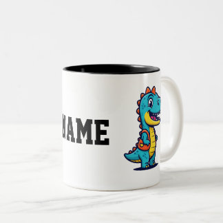 Cute Dinosaur Coffee Mug – Fun Dino Drinkware for  Tweekleurige Koffiemok