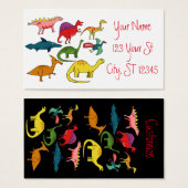 Cute Dinosaur Collectie Thunder_Cove a Visitekaartje (Voorkant /achterkant)