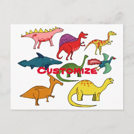 Cute Dinosaur Collectie Thunder_Cove Briefkaart (Voorkant)