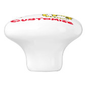 Cute Dinosaur Collectie Thunder_Cove Keramische Knop (Zijkant)