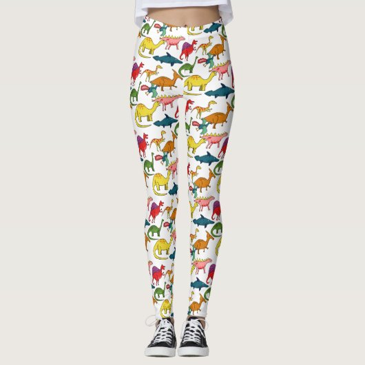 Cute Dinosaur Collectie Thunder_Cove Leggings (Voorkant)