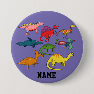Cute Dinosaur Collectie Thunder_Cove Ronde Button 7,6 Cm