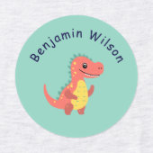 Cute Dinosaur Custom Kids Name  Labels (Design 2)
