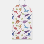 Cute Dinosaur Dino Kinderverjaardagsfeest Favor Cadeaulabel (Achterkant)