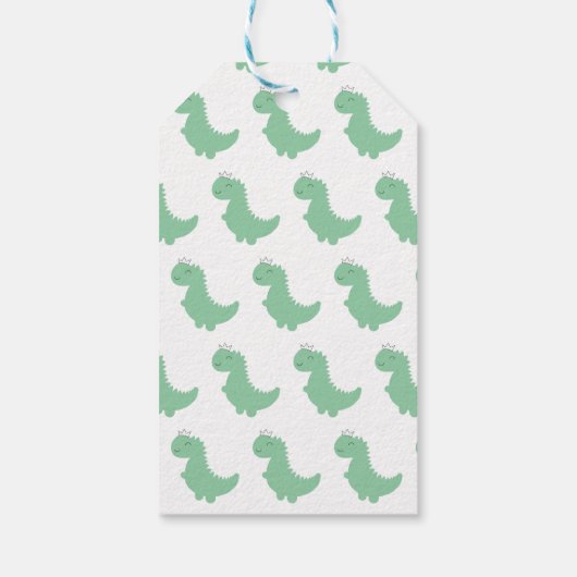 Cute Dinosaur Gift Label Cadeaulabel (Achterkant)