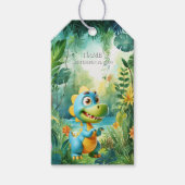 Cute Dinosaur Gift Label Cadeaulabel (Voorkant)