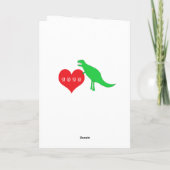 Cute Dinosaur Happy Moederdag uit het kind Kaart (Achterkant)