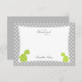 Cute Dinosaur Hartelijk dank Bedankkaart (Voorkant / Achterkant)