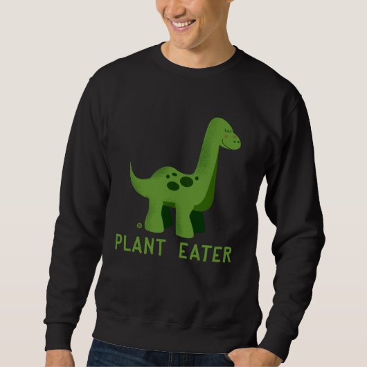 Cute Dinosaur Herbivores Vegetarian Vegan Trui (Voorkant)