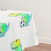 Cute Dinosaur houdt van Waterverf Tafelkleed (Voorbeeld)