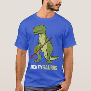 Cute Dinosaur Ice Hockey Dinosaur Hockeysaurus T-shirt