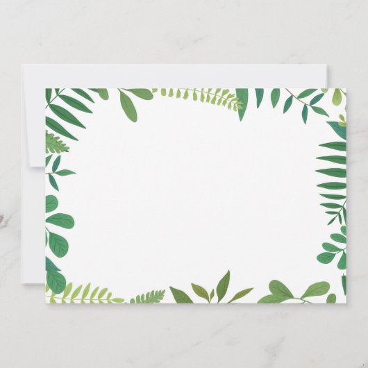 Cute Dinosaur Invitation Anniversaire (Dos)