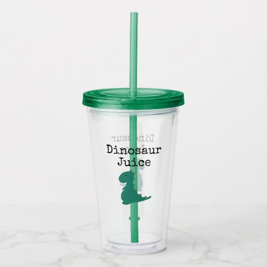 Cute Dinosaur Juice Acryl Drinkbeker (Voorkant)