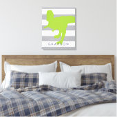 Cute Dinosaur Nursery Toile Enveloppée - Art Mur (Insitu(Chambre))