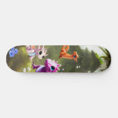 Cute Dinosaur oerwoud skateboard (Horizontaal)
