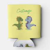 Cute Dinosaur Pair Thunder_Cove Blikjeskoeler (Achterkant)