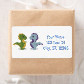 Cute Dinosaur Pair Thunder_Cove Etiket (Insitu)