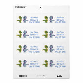 Cute Dinosaur Pair Thunder_Cove Etiket (Full Sheet)