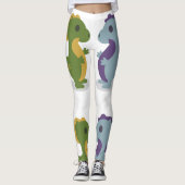 Cute Dinosaur Pair Thunder_Cove Leggings (Voorkant)