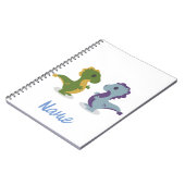 Cute Dinosaur Pair Thunder_Cove Notitieboek (Linkerzijde)