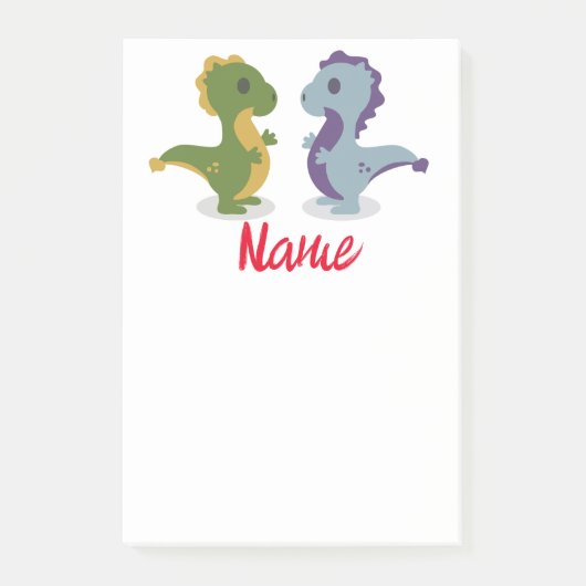 Cute Dinosaur Pair Thunder_Cove Post-it® Notes (Voorkant)