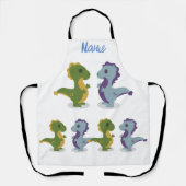 Cute Dinosaur Pair Thunder_Cove Schort (Voorkant)