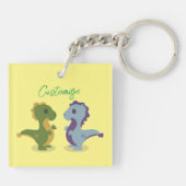Cute Dinosaur Pair Thunder_Cove Sleutelhanger (Achterkant)