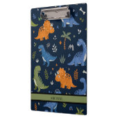 Cute Dinosaur Patroon Kleurrijk Klembord (Links)