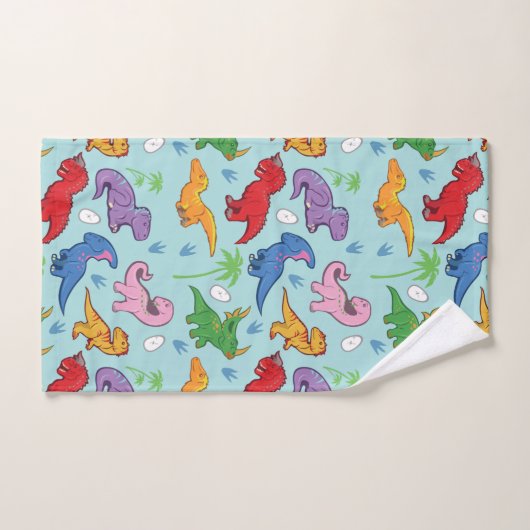 Cute Dinosaur Pattern Bad Handdoek (Handdoek)
