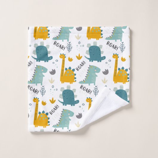Cute Dinosaur Pattern Bad Handdoek (Wasdoekje)