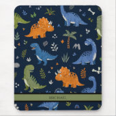 Cute Dinosaur Pattern Colorful  Muismat (Voorkant)