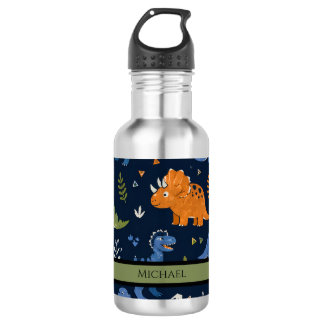 Cute Dinosaur Pattern Colorful  Waterfles