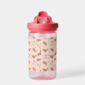 Cute Dinosaur Pattern Custom Name Waterfles (Voorkant)