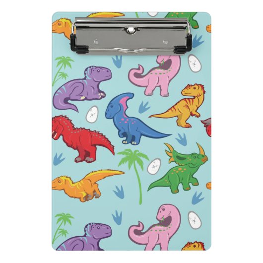 Cute Dinosaur Pattern Mini Klembord (Voorkant)
