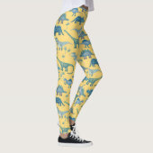 Cute Dinosaur Pattern on Yellow Leggings (Rechts)