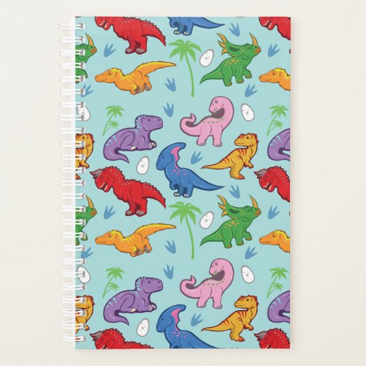 Cute Dinosaur Pattern Planner (Voorkant)